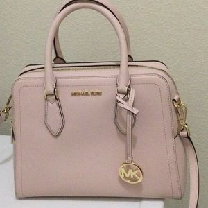 Michael Kors Auden Leather Bag Pouder Blush